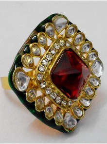 Kundan Finger Ring